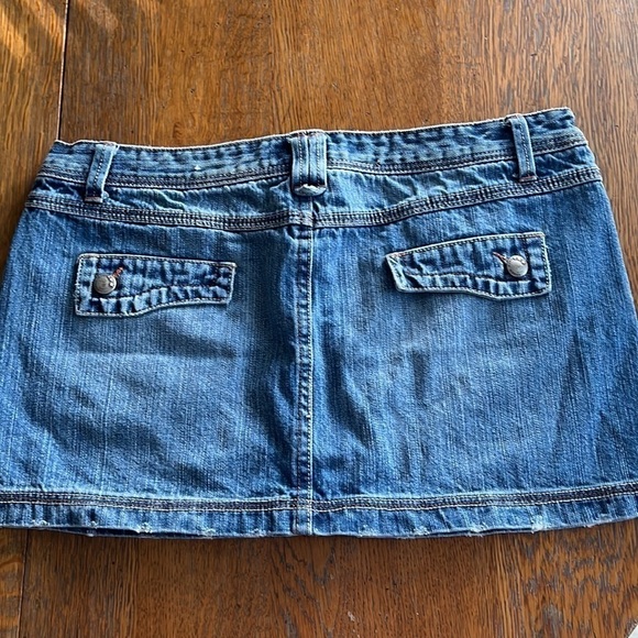 BONGO Distressed Jean Skirt Girls Size 13 - Picture 6 of 10